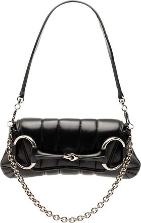 Gucci Pre-owned Gucci Small Quilted Leather Horsebit Chain Satchel Ladies XEHRW1RC3FKRS1H6