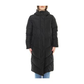 Elvine Dames, Mantels, Zwart, Maat: XS Leer
