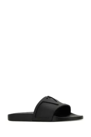 Valentino Garavani Nero Slippers Flat Shoes