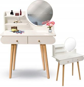 OEM Tocador Cosm&eacute;tico Scandi Con Espejo, Escandinavo