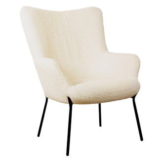 Happy Garden Happy Garden - Sill&oacute;n Borreguito Efecto Lana Rizada Beige Eira