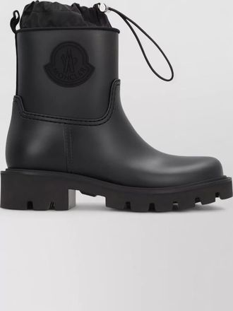 Moncler kickstream rubber ankle boots lug sole
