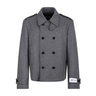 Dolce & Gabbana Heren, Jassen, Grijs, Maat: XL Kasjmier