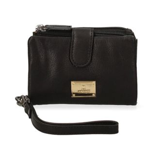 Laura Biagiotti Lb7702-29 Portemonnee - Dames - Accessoires - Zwart - Maat: ONE Size Leer