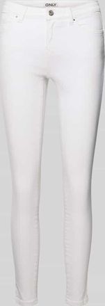 Only Skinny Fit Jeans aus Baumwoll-Mix Modell POWER in Weiss, Gr&ouml;&szlig;e XL/30