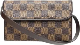 Louis Vuitton Pre-owned Cross Body Bags, female, Brown, Size: ONE SIZE Pre-owned Pochette Sling Bag