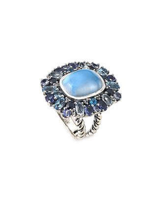 Samuel B. Silver 10.96 Ct. Tw. Multi Gemstone Ring