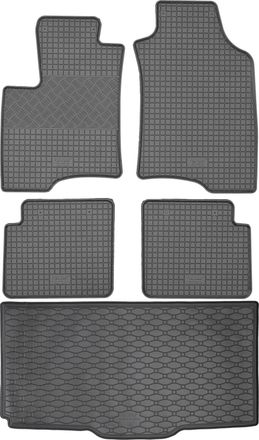 OEM Juego De Alfombrillas De Goma Para Coche Y Alfombrilla Para Maletero Para Fiat Panda Hatchback A Partir De Marzo De 2012