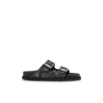 Birkenstock Arizona French Piping 1774 slides - Dames - Sandalen - Zwart - 39 EU - Schoenen