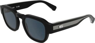 Lacoste Icons Acetate Round Glasses - unisex - Lacoste - Sunglasses - Black - 51 MM - Accessories