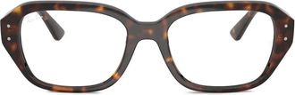 Ray-Ban Occhiali da sole RB7258 oversize effetto tartarugato - Marrone