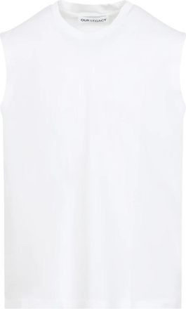 Our Legacy Breathe Tank Top - Heren - Tops zonder mouwen - Wit - XL - Katoen - Tops