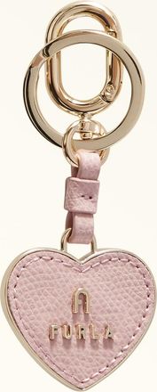 Furla Camelia Portachiavi Alba Rosa Pelle Stampata + Metallo Donna