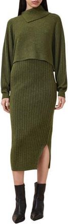 AllSaints Margetta Long Sleeve Sweater & Dress Set in Moss Green at Nordstrom Rack, Size Medium