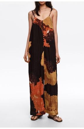 Bimba & Lola A-line Jumpsuit in Blot Xl Black at Nordstrom, Size X-Small Eu