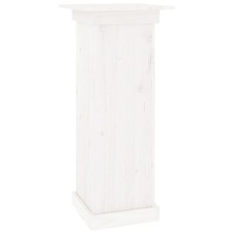 vidaXL Vidaxl - Soporte Para Plantas Madera Maciza De Pino Blanco 40x40x90 Cm