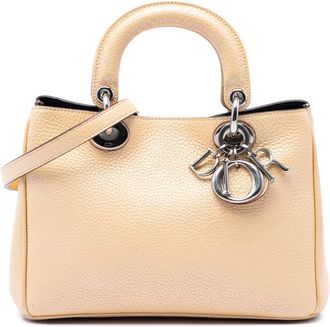 Dior Pre-owned Dior Mini Metallic Leather Diorissimo Satchel Ladies 28DZOIZDLRXQ0L0N