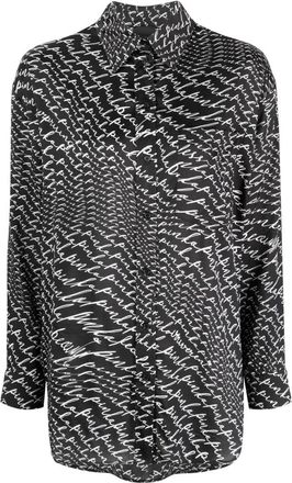 Pinko Elegante Lange Mouw Zwarte Blouse - Dames - Overhemden - Zwart - M - Overhemden