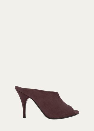 Pierre Hardy 95mm Diana Leather Asymmetric Mules