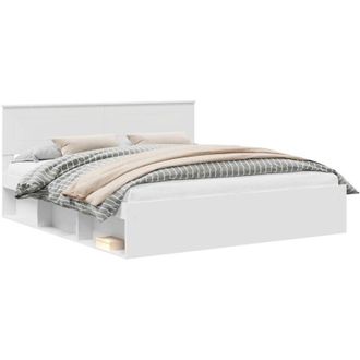 vidaXL Estructura De Cama 200 X 200 Cm Madera De Ingenier&iacute;a Vidaxl