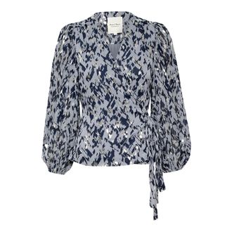 Part Two Blusa Fauna - Blouses & Shirts - Mujer - Azul - M