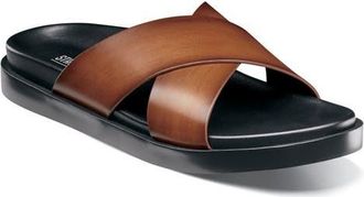 Stacy Adams Montel Slide Sandal in Cognac at Nordstrom, Size 10
