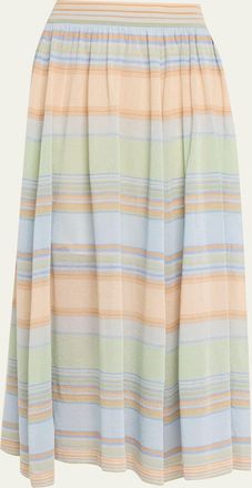Zimmermann Indra Stripe Circle Skirt