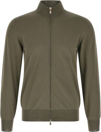 Brunello Cucinelli Green Cotton Cardigan