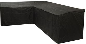 OEM Funda Para Sof&aacute; De Jard&iacute;n - Oxford Impermeable Anti-uv Cortavientos - Para Sof&aacute; En L De Mimbre - 215x215x87 Cm - Negro
