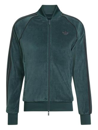 adidas SST Adicolor striped sweatshirt - men - Cotton/Recycled Polyester - L - Green