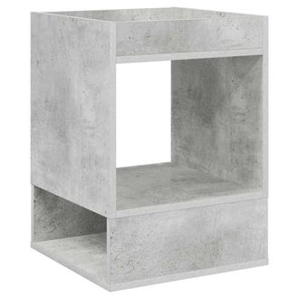 vidaXL Mesa Auxiliar 2 Pcs Gris Concreto 40 X 40 X 56 Cm Vidaxl