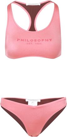 Philosophy di Lorenzo Serafini Sporttop met Logo - Dames - Bikinis - Roze - S - Badmode