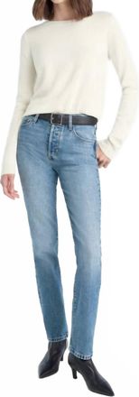 Favorite Daughter Jen Mid Rise Slim Straight Jean In Haines Wash