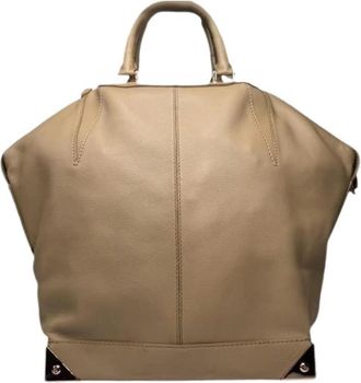 Alexander Wang Pre-owned Leather Handbag - Dames - Vintage Handtas - Beige - ONE Size - Leer - Vintage