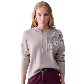 Liu Jo Bulldog Hoodie - Dames - Hoodies - Beige - S - Hoodies & sweatvesten