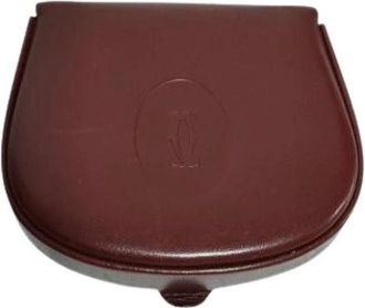 Cartier Pre-owned Wallets, female, Red, Size: ONE SIZE Pre-owned Vintage Leather Wallet