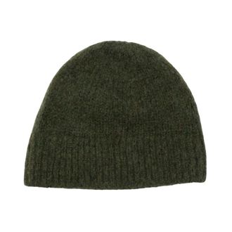 Dries Van Noten Accessoires, Heren, Groen, ONE Size, Wol, Ribbed Beanie