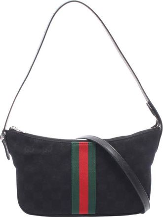 Gucci Pre-owned Gucci Small GG Canvas Lunetta Satchel Ladies X1178KM612A0ABI0