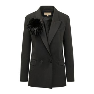 Michael Kors Blazer de Esmoquin Cruzado - Jackets - Mujer - Negro - XS
