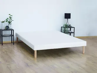 Vente-Unique Rete deco con giroletto 160 x 200 cm 10 doghe passive Bianco - ASTHENIS di YSM&Eacute;E