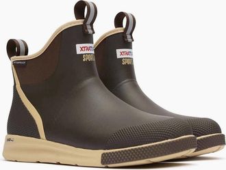 Xtratuf Mens Xtratuf Ankle Deck Boot Sport EVA Mens Chocolate/Tan Wellington Boots - Brown - Size: 10