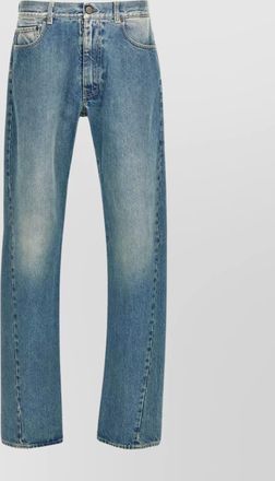 Maison Margiela faded denim jeans with belt loops
