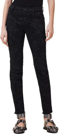 AllSaints Duran Skinny Fit Cargo Jeans in Camo Black at Nordstrom, Size 30