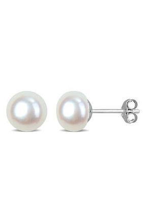 Delmar Sterling Silver Cultured Pearl Stud Earrings at Nordstrom Rack
