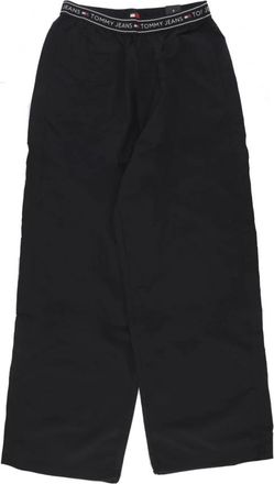Tommy Hilfiger Baggy Taping Trackpant Zwart Streetwear - Dames - Wijde Broeken - Zwart - XS - Broeken