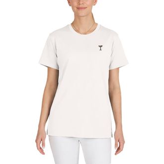 Dalix Womens Coffee Martini Jersey Relaxed Tee in Vintage White at Nordstrom, Size Xx-Large