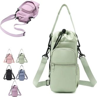 Generic Water Bottle Shoulder Bag - The Ultimate Outdoor Companion, Water Bottle Bag Crossbody, Water Bottle Sling Bag (Green)