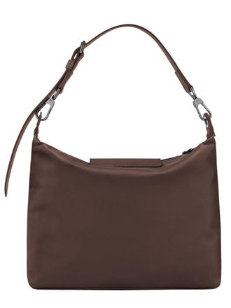 Longchamp Womens Hobo Bag Le Pliage Xtra Brown Leather Shoulder