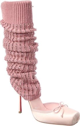 Christian Louboutin Cassia Annmac Satin & Mesh Boot