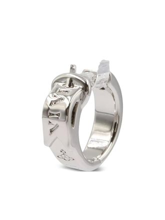 Vivienne Westwood 2020s engraved earring - unisex - Brass - One Size - Silver